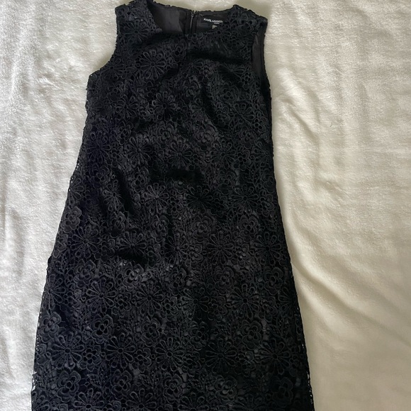 Karl Lagerfeld Black Floral Mini Dress - Picture 1 of 7